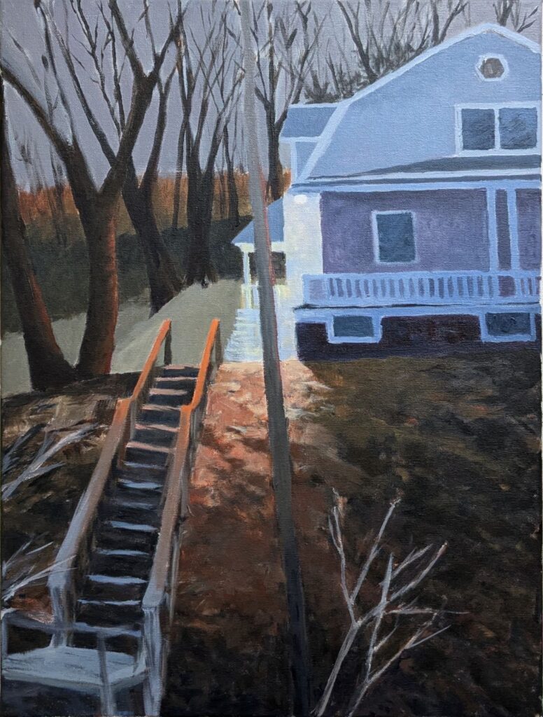 Diana Ozolins • <em>The Light on the Porch</em> • Acrylic on canvas • 18″× 24″ • $865.00