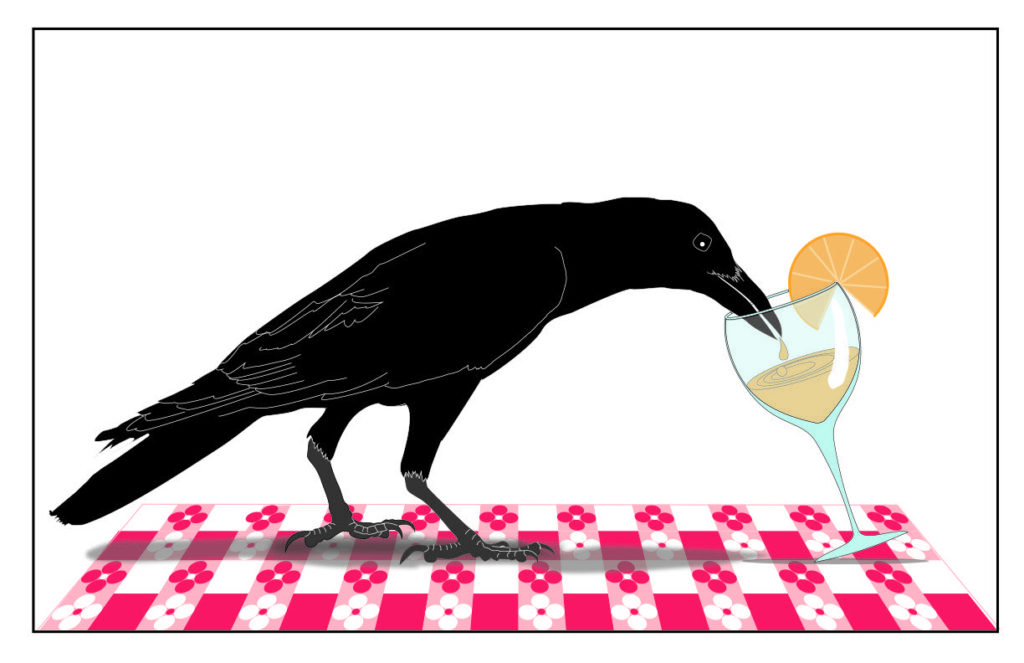 Margaret Nelson • <em>A Mimosa for Mama Crow</em> • Digital print on Hahnemühle paper • 18″× 12″ • $180.00