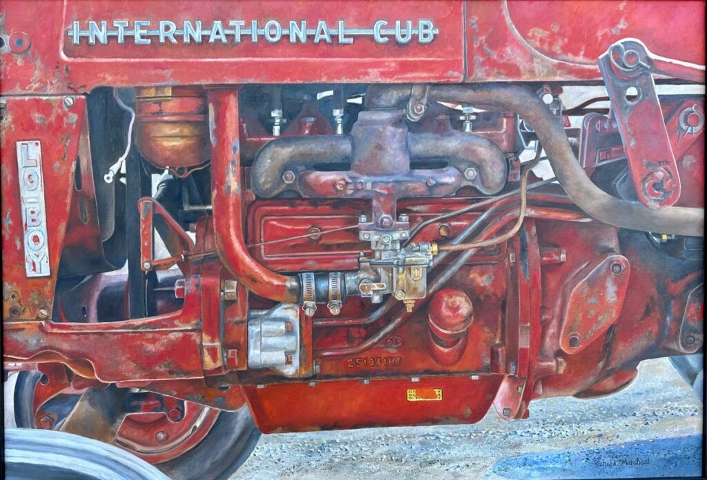 Richard Marchant • <em>Cub Lo-Boy</em> • Oil on canvas • 36″× 25″ • $2,100.00<a class="purchase" href="https://state-of-the-art-gallery.square.site/product/richard-marchant-cub-lo-boy/3522" target="_blank">Buy</a>