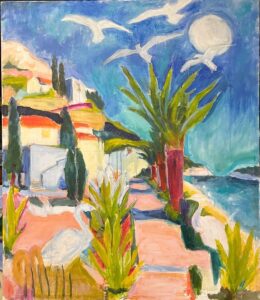 Linda Fazzary • <em>Bird Walk</em> • Acrylic • 33″× 39″ • $1,800.00