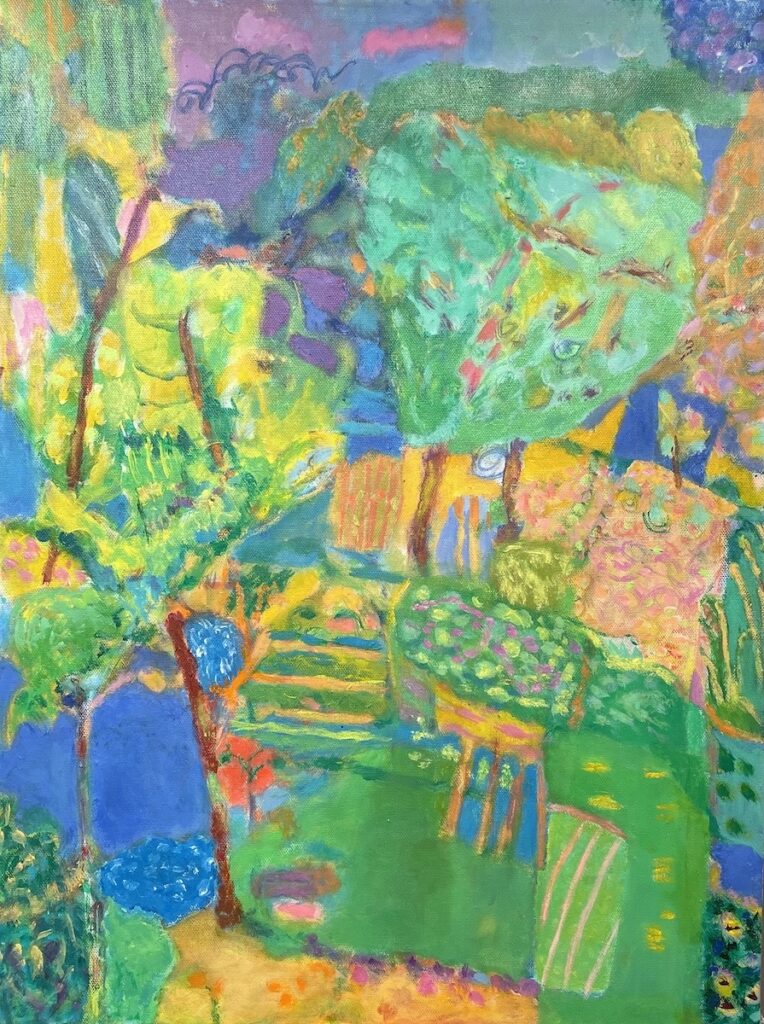 Vincent Joseph • <em>Garden 2 Revisited</em> • Acrylic • 18″× 24″ • $1,000.00