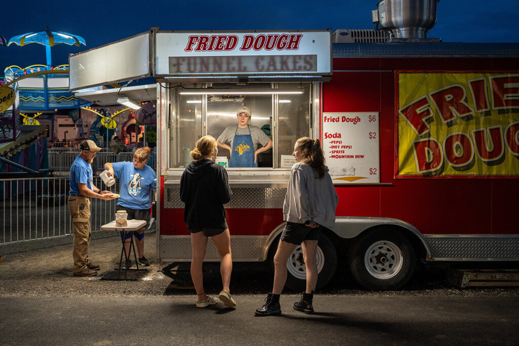 Harry Littell • <em>Fried Dough, Cortland, 2024</em> • Archival digital print • 28″× 21″ • $475.00