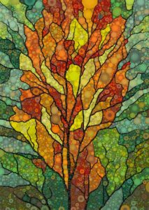 Daniel McPheeters • <em>Autumn Bouquet</em> • Mixed media on panel • 17″× 24″ • $200.00