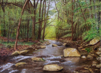 Ed Brothers • <em>Appalachian Spring</em> • Oil pastel • 11½″× 8½″ • NFS