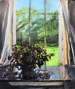 Austin MacRae • <em>Coleus in Spring</em> • Acrylic on board • 10″× 12″ • $350.00
