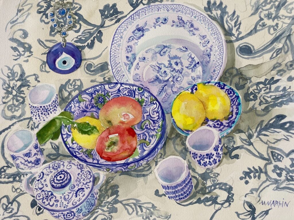 Blue Patterns by Maggie Martin