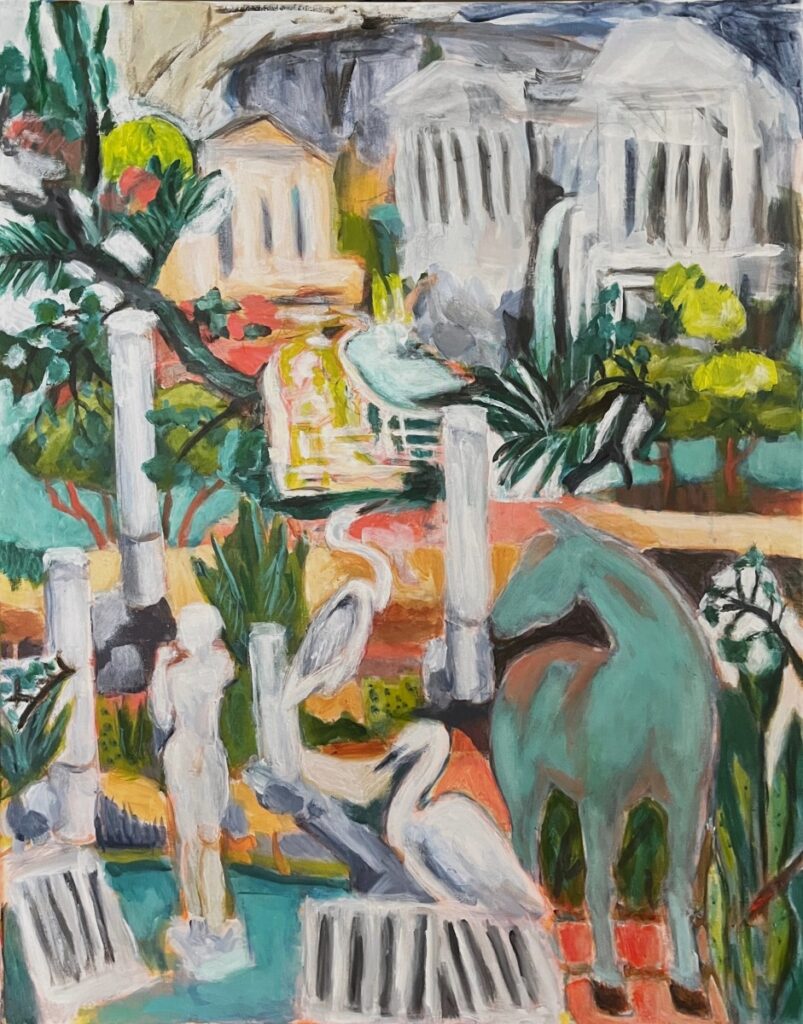 Linda Fazzary • <em>Sacred Way</em> • Acrylic • 24″× 30″ • $2,100.00