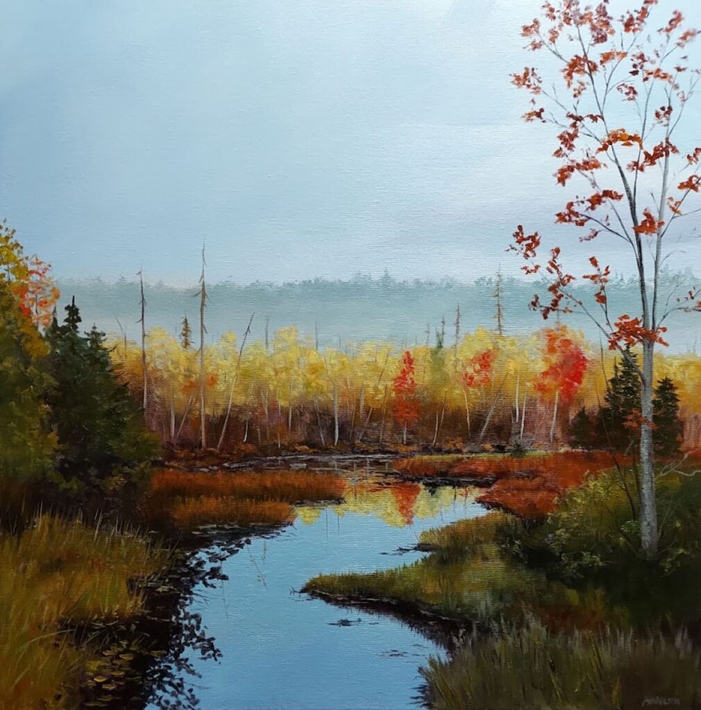 Annemiek Haralson • <em>Morning at South Creek</em> • Oil • 24″× 24″ • $525.00