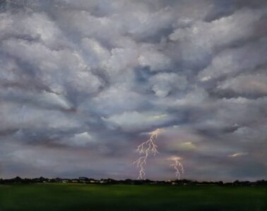 Annemiek Haralson • <em>Storm over the Plains</em> • Oil • 20″× 16″ • $475.00