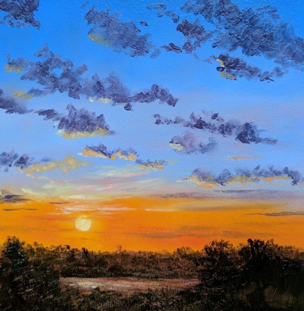 Annemiek Haralson • <em>Today is a Memory</em> • Oil • 6″× 6″ • $125.00