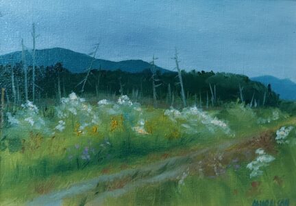 Annemiek Haralson • <em>Wildflowers along the Rail Trail</em> • Oil • 7″× 5″ • $95.00