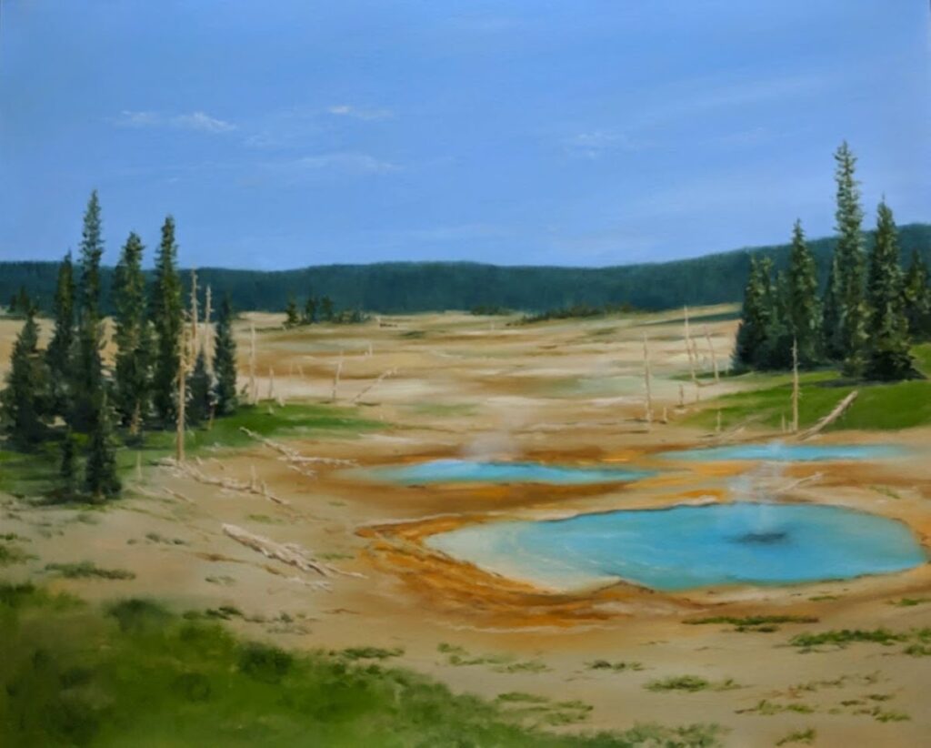 Annemiek Haralson • <em>Yellowstone</em> • Oil • 20″× 16″ • $475.00
