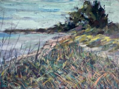 Hsiao-Pei Yang • <em>Turtle Beach, Sarasota</em> • Acrylic paint on canvas • 14″× 11″ • $300.00