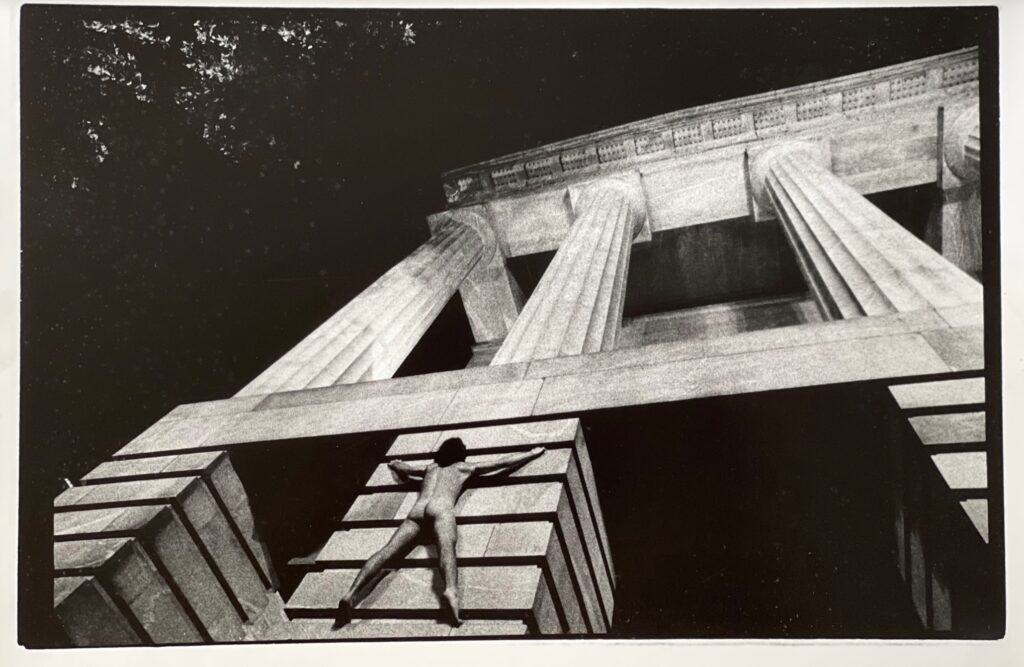 Kelly Houk • <em>Naked Men in Public Places</em> • Printed on silver chloride contact paper • 17″× 11″ • NFS