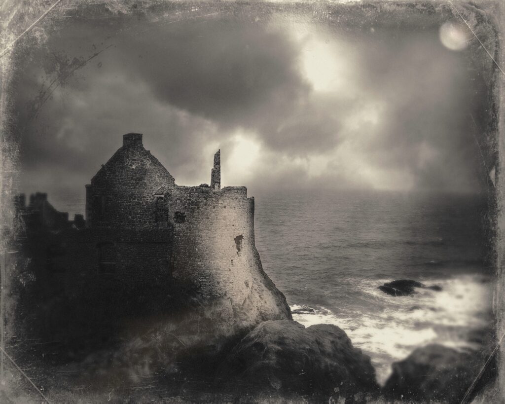 Jim Lassoie • <em>The Watcher of Inishvale</em> • Archival pigment print on Moab Baryta Rag. Archival methods mat, frame & UV-filtering acrylic • 23″× 17″ • $400.00