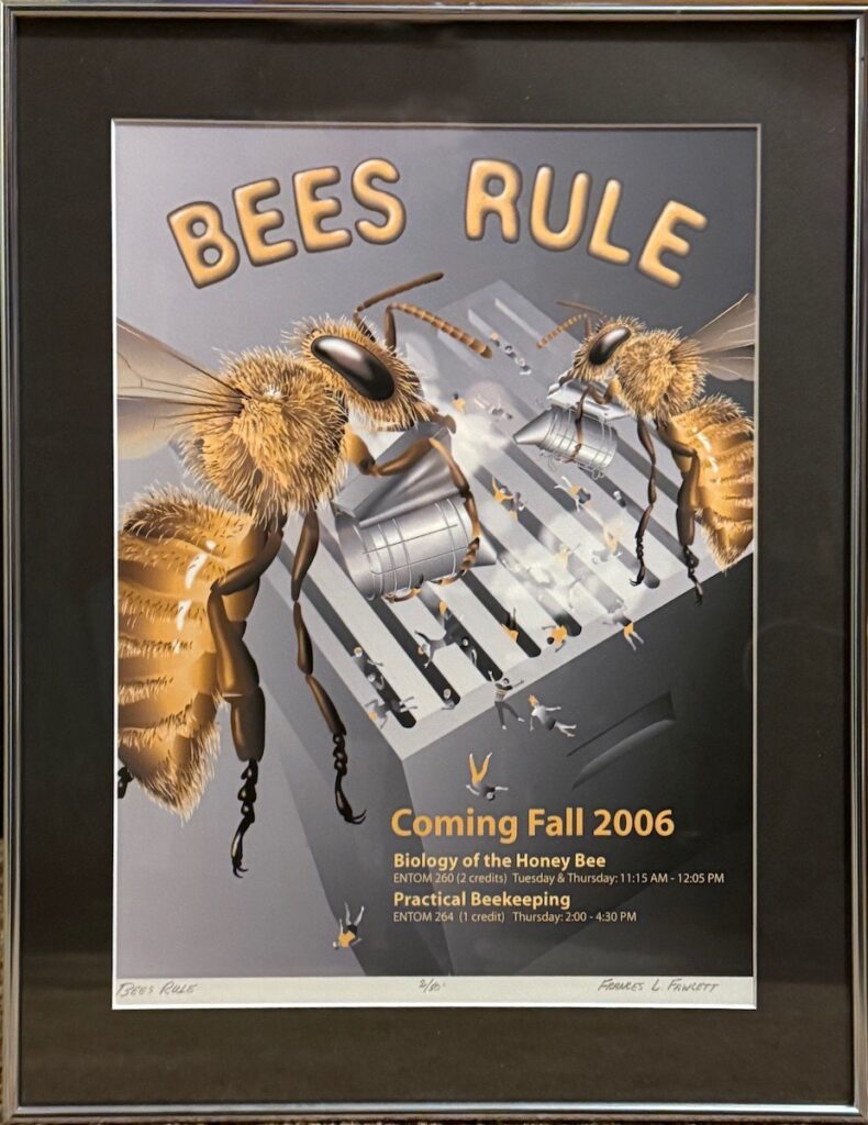 Frances L. Fawcett • <em>Bees Rule</em> • Ultrachrome ink on paper, #2 of an edition of 15 • 16″× 20″ • $275.00<a class="purchase" href="https://state-of-the-art-gallery.square.site/product/frances-l-fawcett-bees-rule/BBDOWDNOZ32GWRVCMVXBO3GR" target="_blank">Buy</a>
