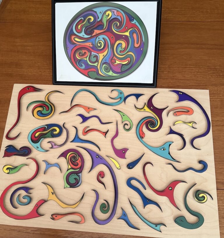 Cavorting Snakes by Frances L. Fawcett