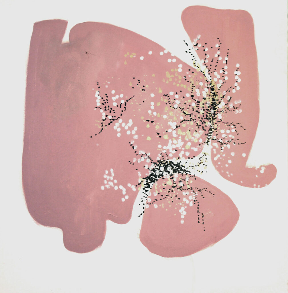 Ethel Vrana • <em>Rock and Root</em> • Oil on canvas • 36″× 36″ • $1,240.00<a class="purchase" href="https://state-of-the-art-gallery.square.site/product/ethel-vrana-rock-and-root/WPQSQNVURCXTMW7CUVORVPBA" target="_blank">Buy</a>