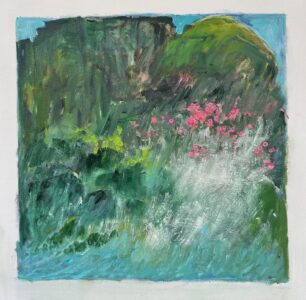 Ethel Vrana • <em>Sea Pinks</em> • Oil on canvas • 24″× 24″ • $640.00<a class="purchase" href="https://state-of-the-art-gallery.square.site/product/ethel-vrana-sea-pinks/Z6N5KKESQO45W3X6MZJJLQPO" target="_blank">Buy</a>