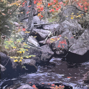 Frances Fawcett • <em>Rocky Stream Bank</em> • NFS