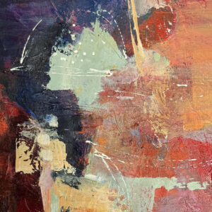 Barbara Behrmann • <em>Rolling Thunder</em> • Acrylic on paper • 12″× 12″ • $150.00