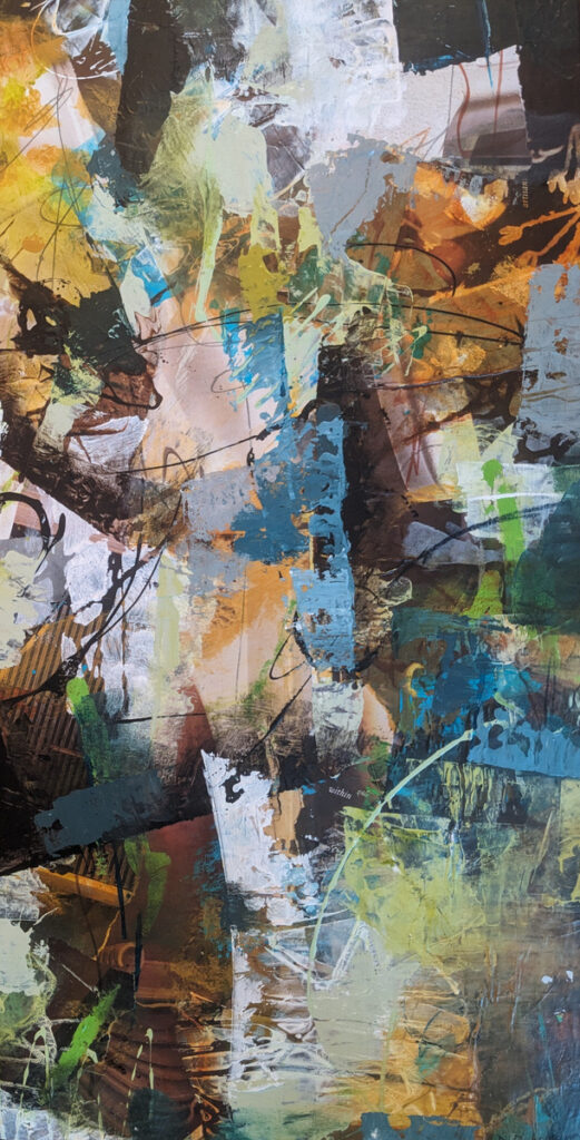Barbara Behrmann • <em>Artisan Within</em> • Artist-dyed fabrics • 10″× 20″ • $295.00