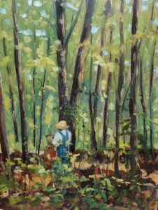 Annemiek Haralson • <em>Artist at Work</em> • Oil, plein air • 9″× 12″ • $195.00