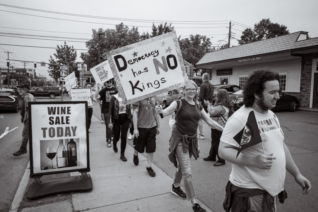 Harry Littell • <em>No Kings, Ithaca, 2025</em> • Archival digital print • 21″× 28″ • $475.00