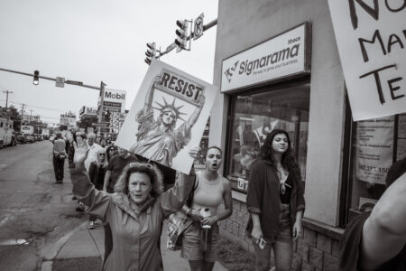 Harry Littell&nbsp;• <em>Resist, Ithaca, 2025</em>&nbsp;• Archival digital print&nbsp;• 21″×&nbsp;28″&nbsp;• $475.00