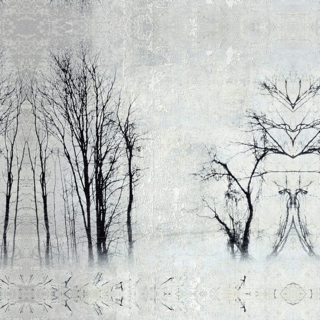 David Watkins Jr • <em>Winter Squall No. 2</em> • Archival pigment on canvas • 20″× 20″ • $325.00