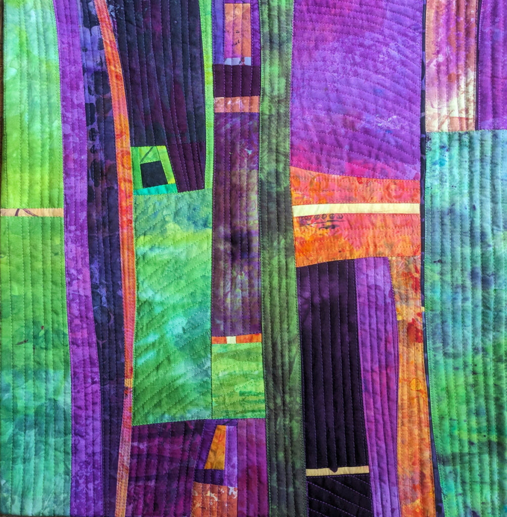 Barbara Behrmann&nbsp;• <em>A Change of Season</em>&nbsp;• Artist-dyed fabric&nbsp;• 20″×&nbsp;20″&nbsp;• $450.00<a class="purchase" href="https://state-of-the-art-gallery.square.site/product/barbara-behrmann-a-change-of-season/2IVCWT2QZARHRMHUQ7Z6OXBD" target="_blank">Buy</a>