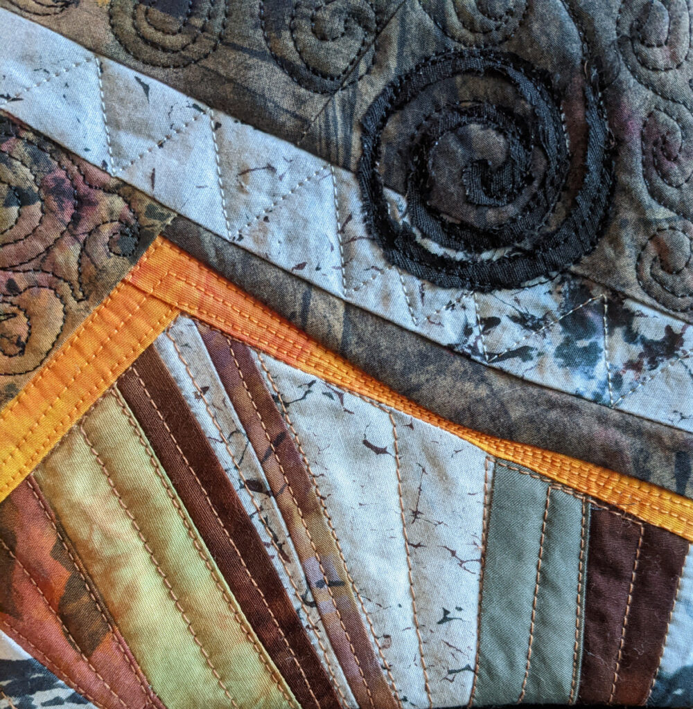 Barbara Behrmann&nbsp;• <em>Fortitude</em>&nbsp;• Artist-dyed fabric on acrylic painted wood panel&nbsp;• 6″×&nbsp;6″&nbsp;• $75.00<a class="purchase" href="https://state-of-the-art-gallery.square.site/product/barbara-behrmann-fortitude/DE5552GBCHZ33BUZQ63ZI7MZ" target="_blank">Buy</a>