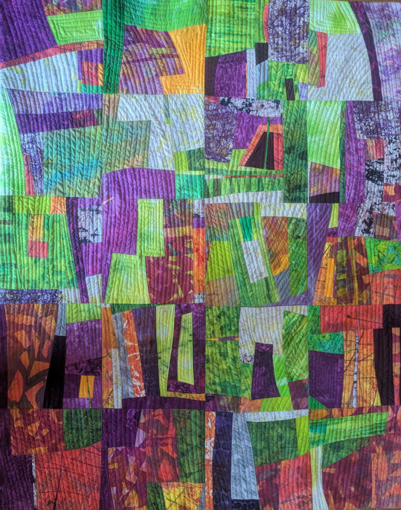 Barbara Behrmann&nbsp;• <em>From 30,000 Feet</em>&nbsp;• Artist-dyed fabric&nbsp;• 36″×&nbsp;45″&nbsp;• $1,620.00<a class="purchase" href="https://state-of-the-art-gallery.square.site/product/barbara-behrmann-from-30-000-feet/XI34XITI77BOCU5ZAOAX2N37" target="_blank">Buy</a>