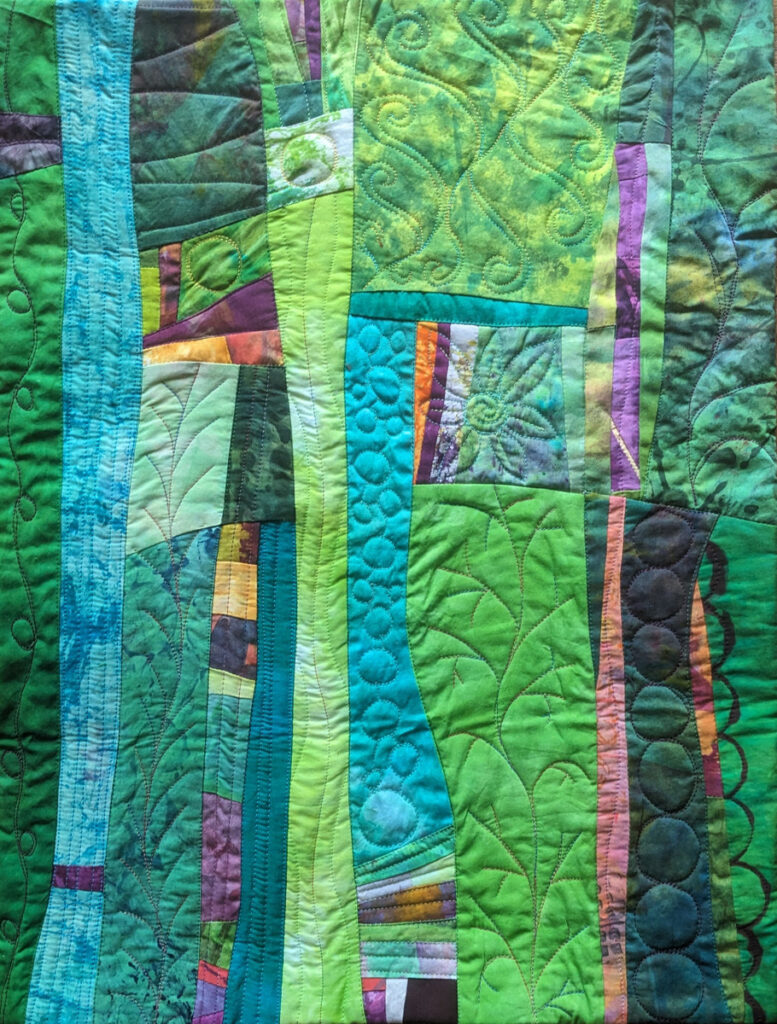 Barbara Behrmann&nbsp;• <em>Return of Spring</em>&nbsp;• Artist-dyed fabric&nbsp;• 17¼″×&nbsp;22½″&nbsp;• $295.00<a class="purchase" href="https://state-of-the-art-gallery.square.site/product/barbara-behrmann-return-of-spring/WAR46ZMHXF42F6TZQVCIW6SS" target="_blank">Buy</a>