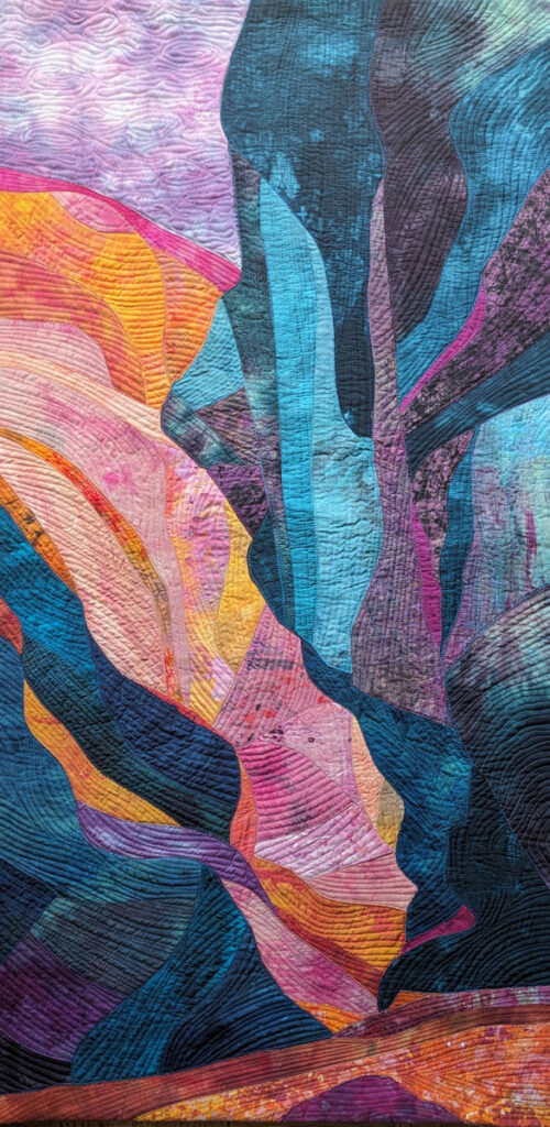 Barbara Behrmann&nbsp;• <em>Waterhole Canyon #5</em>&nbsp;• Artist-dyed fabric&nbsp;• 46″×&nbsp;23″&nbsp;• $1,058.00<a class="purchase" href="https://state-of-the-art-gallery.square.site/product/barbara-behrmann-waterhole-canyon-5/VAJNCRWSNDWMVPTQOCCRKTNZ" target="_blank">Buy</a>
