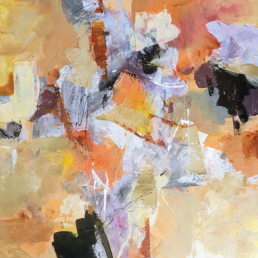 Barbara Behrmann&nbsp;• <em>Western Summer</em>&nbsp;• Acrylic on stretched canvas&nbsp;• 24″×&nbsp;24″&nbsp;• $650.00<a class="purchase" href="https://state-of-the-art-gallery.square.site/product/barbara-behrmann-western-summer/SIOIDF2ZFUI7SX4Y2576LYFF" target="_blank">Buy</a>