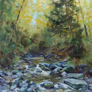 Annemiek Haralson&nbsp;• <em>Into the Woods</em>&nbsp;• Oil&nbsp;• 24″×&nbsp;24″&nbsp;• $750.00<a class="purchase" href="https://state-of-the-art-gallery.square.site/product/annemiek-haralson-into-the-woods/QO5TSORLP6Z6AHGNNTG2PYBD" target="_blank">Buy</a>