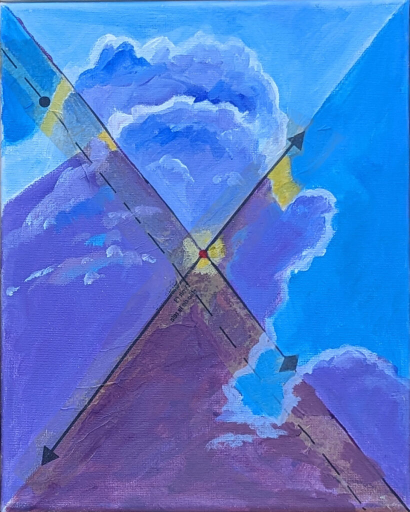 Katrina Morse&nbsp;• <em>Destination Unknown</em>&nbsp;• Acrylic and tissue paper on canvas&nbsp;• 8″×&nbsp;10″&nbsp;• $60.00<a class="purchase" href="https://state-of-the-art-gallery.square.site/product/katrina-morse-destination-unknown/IFR6CJHYEJNV4SPBEEVWXE2S" target="_blank">Buy</a>