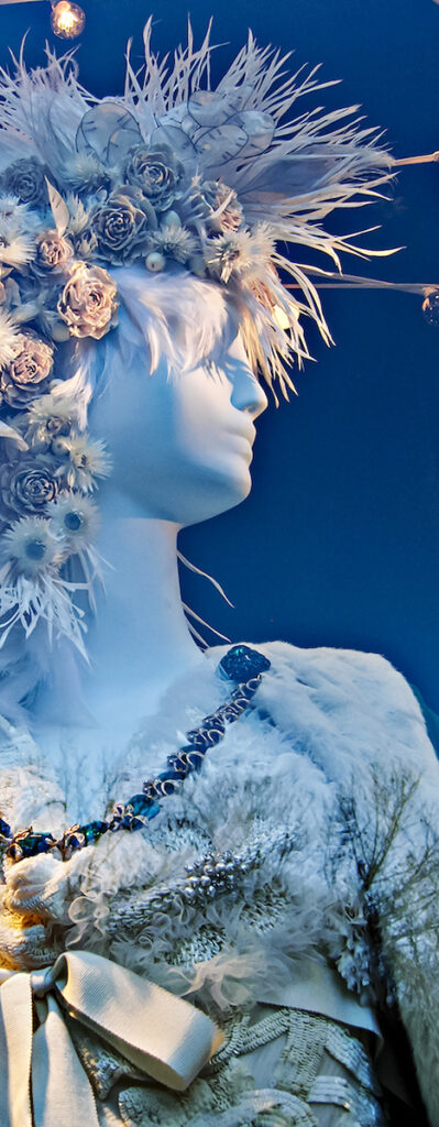 Nancy V. Ridenour • <em>Bergdorf Goodman Manhattan Angel</em> • Digital image on canvas • 12″× 36″ • $225.00