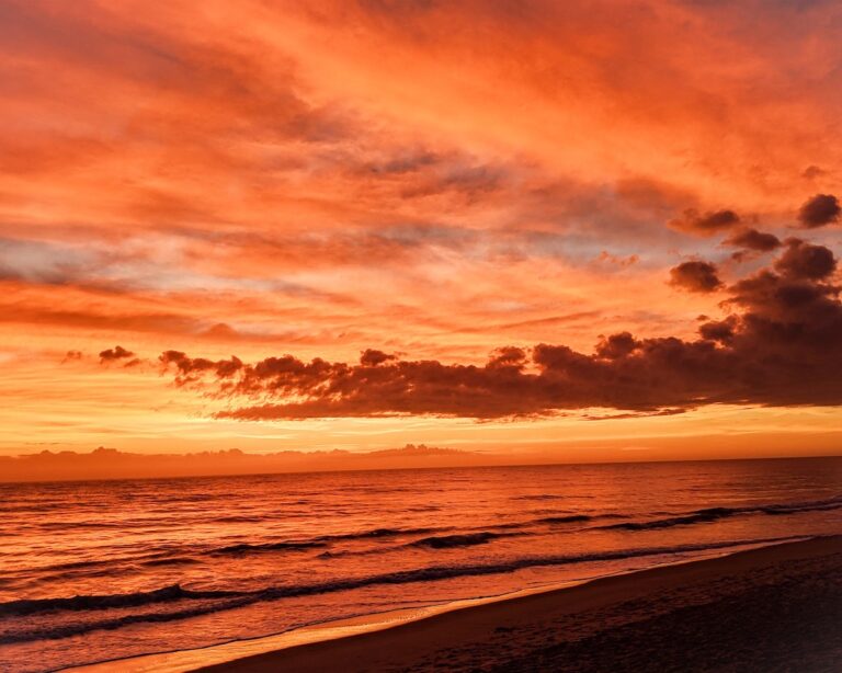 Satellite Beach Sunrise-1 by Nancy V. Ridenour