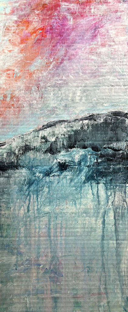 Darcy Binns&nbsp;• <em>Winter Ditty No.6</em>&nbsp;• Acrylic on corrugated cardboard&nbsp;• 12″×&nbsp;30″&nbsp;• $150.00<a class="purchase" href="https://state-of-the-art-gallery.square.site/product/darcy-binns-winter-ditty-no-6/P7PIS42GFKESHK3JTZGBU46C" target="_blank">Buy</a>