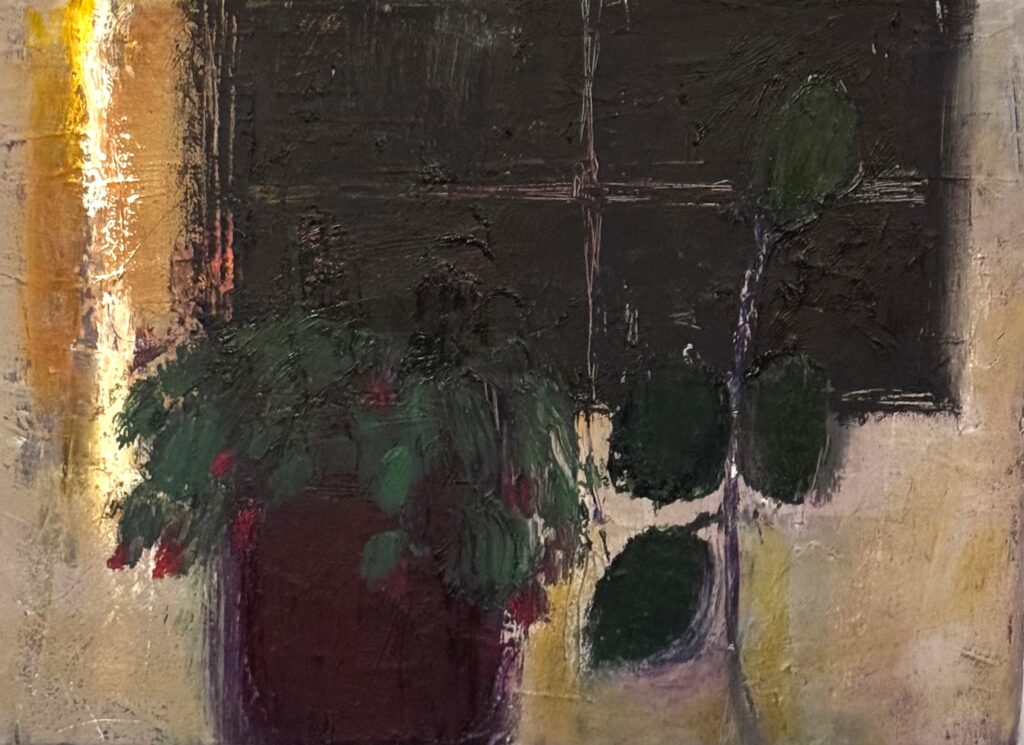 Ileen Kaplan&nbsp;• <em>Still Life at Night</em>&nbsp;• Oil on canvas&nbsp;• 12″×&nbsp;9″&nbsp;• $485.00<a class="purchase" href="https://state-of-the-art-gallery.square.site/product/ileen-kaplan-still-life-at-night/BV3FVHEI6IL4K7OYBYE2KJ5D" target="_blank">Buy</a>