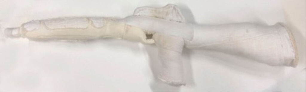 Christine Chin&nbsp;• <em>Ghost Gun 1</em>&nbsp;• Repurposed cloth diapers&nbsp;• NFS