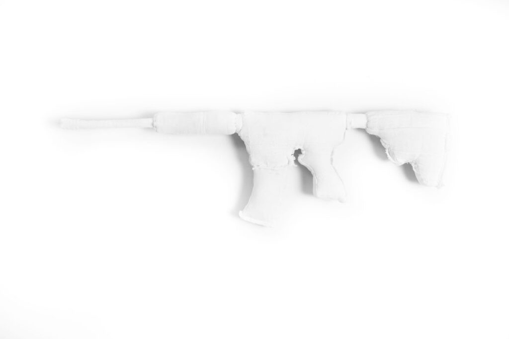 Christine Chin&nbsp;• <em>Ghost Gun 2</em>&nbsp;• Repurposed cloth diapers&nbsp;• NFS