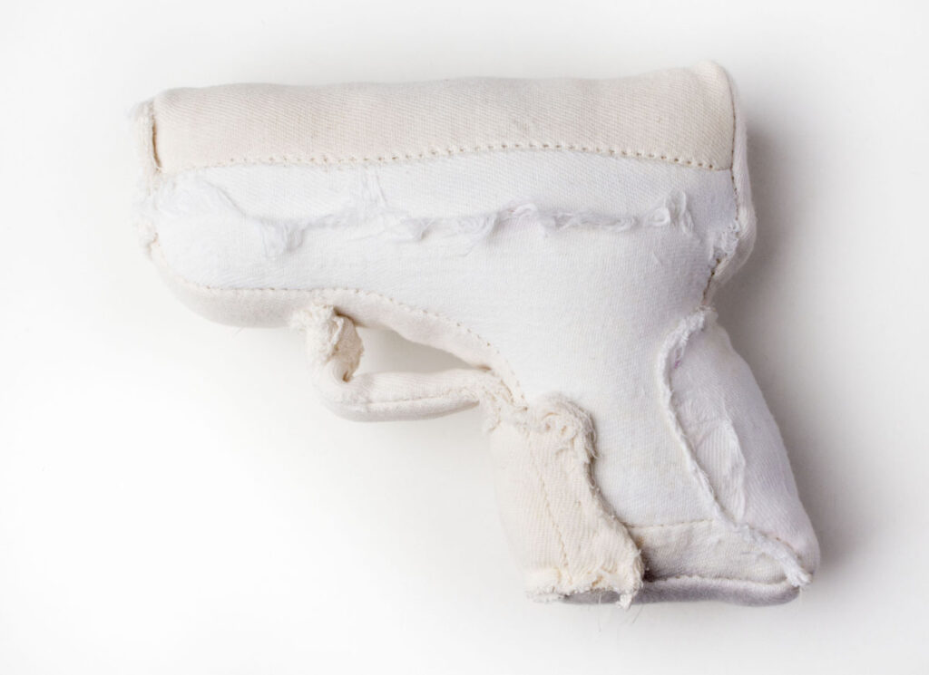 Christine Chin&nbsp;• <em>Ghost Gun 5</em>&nbsp;• Repurposed cloth diapers&nbsp;• NFS