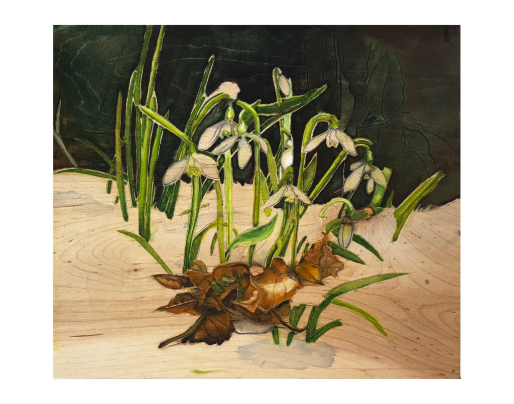 Patricia Hunsinger&nbsp;• <em>From Cold Darkness to Fragile Joy I</em>&nbsp;• Watercolor on paper&nbsp;• 14″×&nbsp;11″&nbsp;• $350.00<a class="purchase" href="https://state-of-the-art-gallery.square.site/product/patricia-hunsinger-from-cold-darkness-to-fragile-joy-i/FHYURLDTRGQKL4WL3WSRXZAT" target="_blank">Buy</a>