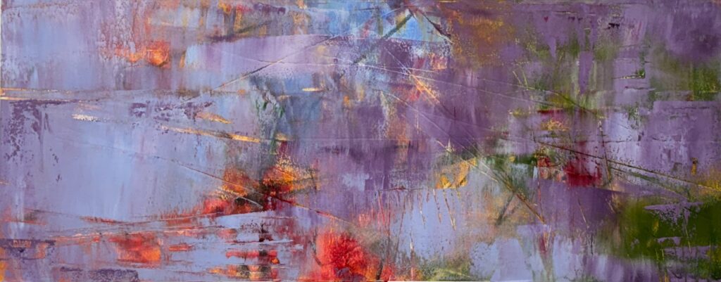 Sheila Danko • <em>Awakenings</em> • Oil and cold wax on Arches oil paper • 22″× 12″ • NFS