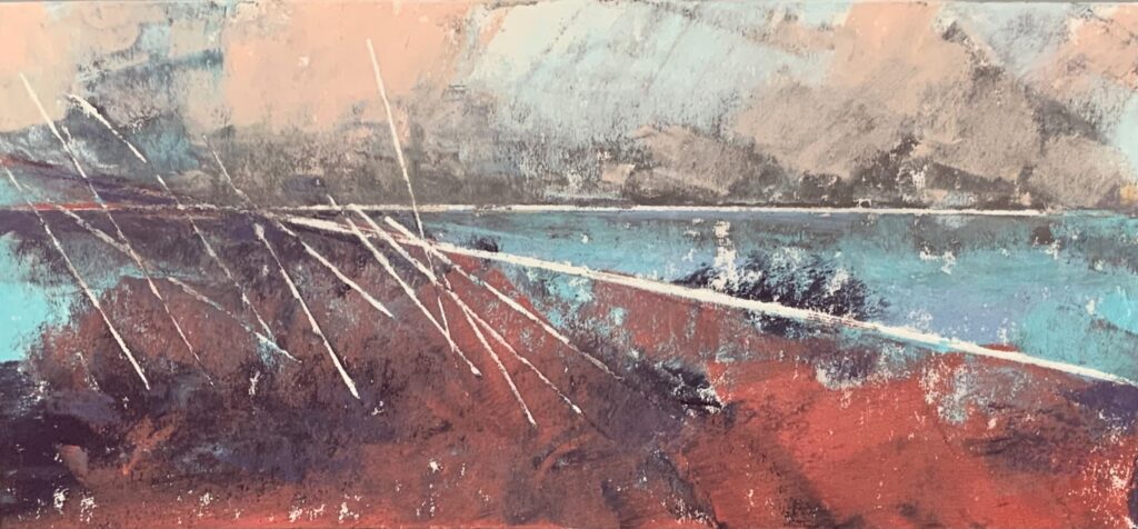 Sheila Danko • <em>Pastelscape #21</em> • Pastel on museum board • 8½″× 4″ • NFS