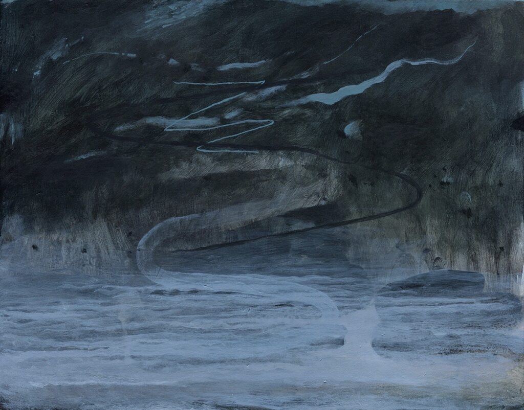 Bradley Butler&nbsp;• <em>Pendulum</em>&nbsp;• Acrylic on panel&nbsp;• 14″×&nbsp;11″&nbsp;• $550.00