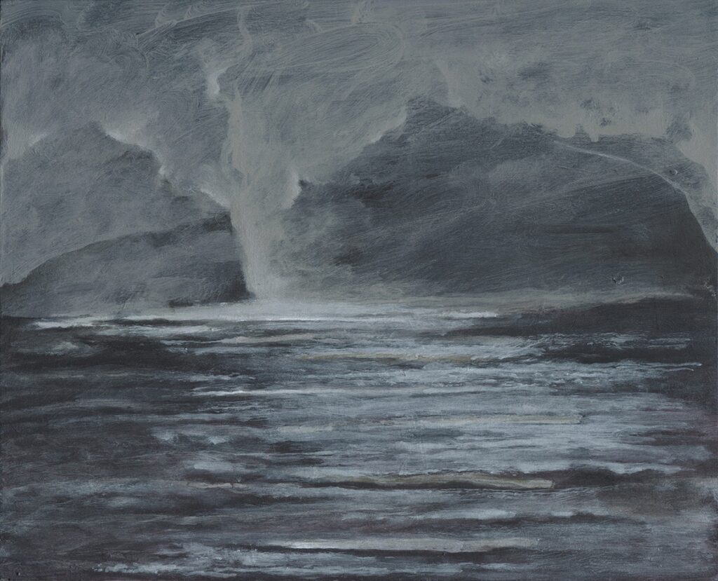 Bradley Butler&nbsp;• <em>Reverberations</em>&nbsp;• Acrylic on panel&nbsp;• 10″×&nbsp;8″&nbsp;• $350.00